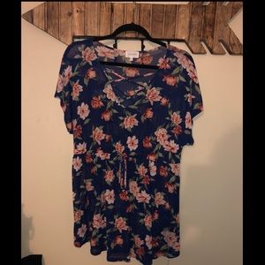 BRAND NEW!!! Floral sheer shirt!